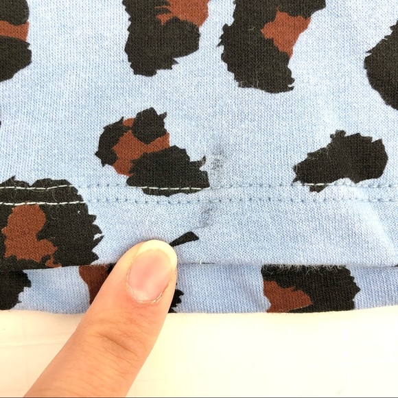 Circle X Leopard Print Crew Neck Sweatshirt - Picture 3 of 4